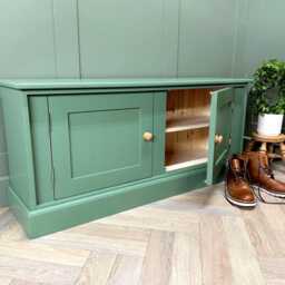Tv Cabinet Shaker Style Storage Cupboard, Any Colour 2 Door Unit 1220mm, Custom Sizes Possible - thumbnail 3