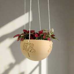 Hanging Planter Indoor, 3D Printed Planter, Wall Joshua Tree, Desert Decor, Pot For Plants, Can Include Drainage