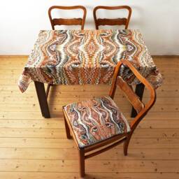 Art-Deco Pillow Cases Organic-Cotton Marbling
