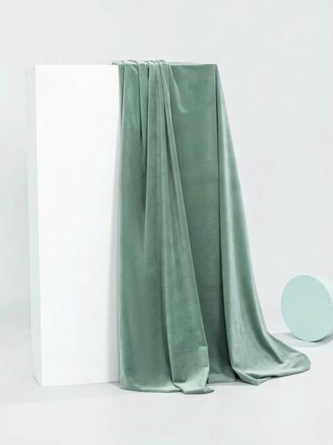 Gv81, A Pair Of Juniper Green Curtains , Thermal Shiny Velvet Living Room Curtains, Velvet Drapery Panels, Bedroom Custom Made - image 1