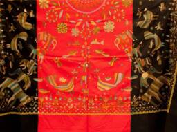 Nakshi Kantha Twin Bedspread Bangladeshi Needle Art