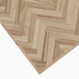 Kew Herringbone Natural Oak Dining Table - thumbnail 3