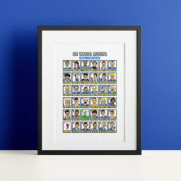 stockport County - No Score Draws Edgeley Park Edition A3 Print Of 36 Hand-Drawn Panini-style Doodles Scfc Icons Wonky Football Art - thumbnail 2