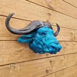Cape Buffalo Wall Mount - Animal Head Decor 3D Printed - thumbnail 1