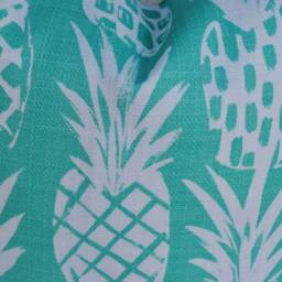 One Quality Outdoor Pillow Cover, Aqua Blue Pineapple, Decorative Throw Pillow, Accent Tropical Case - thumbnail 3