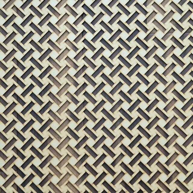 Herringbone Saw Laser-Cut Panel Modern Wall Art, Radiator Screen - 2Ft X 4Ft - image 1