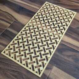 Herringbone Saw Laser-Cut Panel Modern Wall Art, Radiator Screen - 2Ft X 4Ft - thumbnail 4