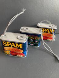 Spam Tin Christmas Tree Decoration Retro - thumbnail 1