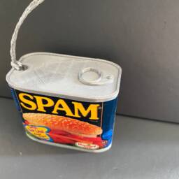 Spam Tin Christmas Tree Decoration Retro - thumbnail 2