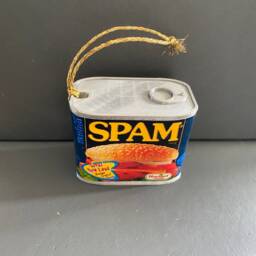 Spam Tin Christmas Tree Decoration Retro - thumbnail 4