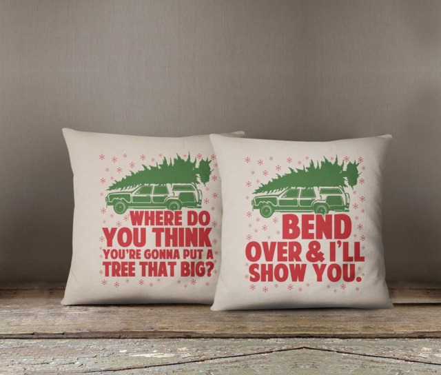 Funny Christmas Toss Pillow - Where You Gonna Fit A Tree That Big Holiday Gift 18 - image 1