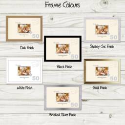 50Th Photo Frame Anniversary Golden Wedding Special Gift Sign7x5-693D By Photos in A Word - thumbnail 2