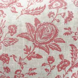 Cabbages & Roses Provence Toile Raspberry Designer Fabric Cushion Pillow Cover - thumbnail 3