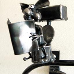 Mouse Reading Newspaper On Toilet Paper Holder - thumbnail 4