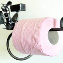 Mouse Reading Newspaper On Toilet Paper Holder - thumbnail 3