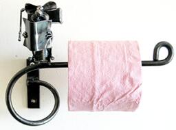 Mouse Reading Newspaper On Toilet Paper Holder