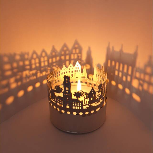 Bruges Skyline Shadow Play Lantern Candle Attachment For Mesmerizing Room Decor - Perfect Souvenir - image 1