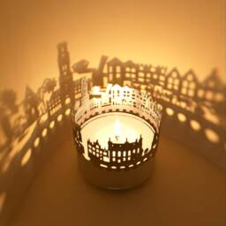Bruges Skyline Shadow Play Lantern Candle Attachment For Mesmerizing Room Decor - Perfect Souvenir - thumbnail 2
