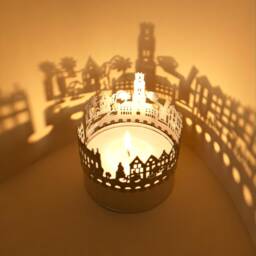 Bruges Skyline Shadow Play Lantern Candle Attachment For Mesmerizing Room Decor - Perfect Souvenir - thumbnail 3