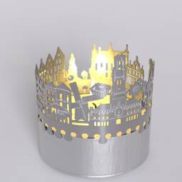 Bruges Skyline Shadow Play Lantern Candle Attachment For Mesmerizing Room Decor - Perfect Souvenir - thumbnail 4