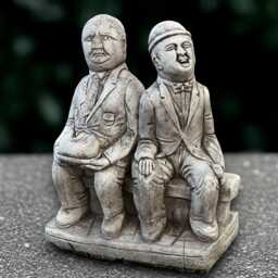 Concrete Friends Sculpture Stone Friendship Statue Cement Garden Figurine Outdoor Companionship Decoration Handmade Ornament Emotional Gift - thumbnail 1