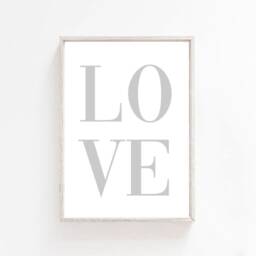 Set Of 2 Home Prints, Home Wall Art, Grey Prints, Neutral Prints, Love Print, Neutral Art, Grey Art, Home Sweet Print - thumbnail 2
