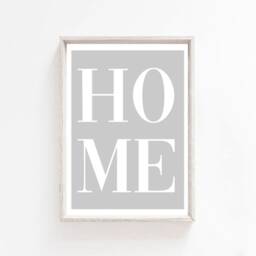 Set Of 2 Home Prints, Home Wall Art, Grey Prints, Neutral Prints, Love Print, Neutral Art, Grey Art, Home Sweet Print - thumbnail 3