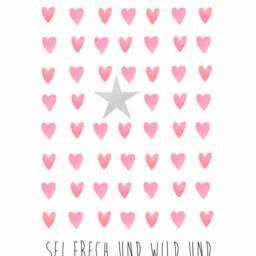 "Children's Room Poster, Children's Picture, Christening, Birth, Gift, Heart ""Be Wild & Cheeky" - thumbnail 2