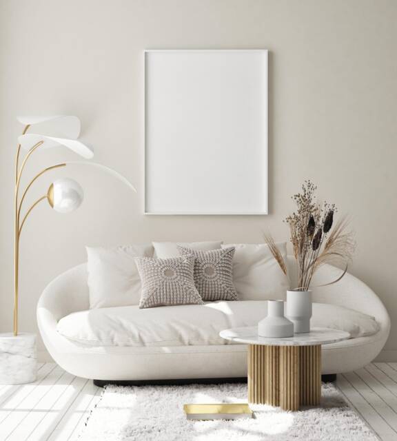 A4 A5 White Photo Frame Thin Picture Frames Poster Handmade Wall Art Hanging - Portrait & Landscape Made in UK Free Delivery - image 1
