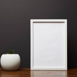 A4 A5 White Photo Frame Thin Picture Frames Poster Handmade Wall Art Hanging - Portrait & Landscape Made in UK Free Delivery - thumbnail 2