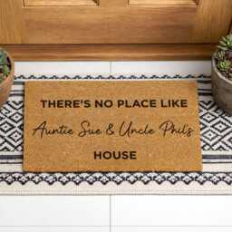 Personalized Grandparent House Entry Rug - Custom Sign Durable Coir Doormat - thumbnail 3