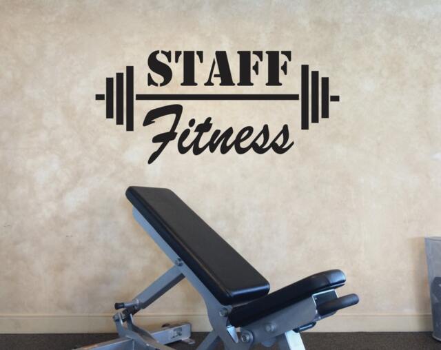 Fitness Wall Decal, Staff Office Gym Decor, Teacher - image 1