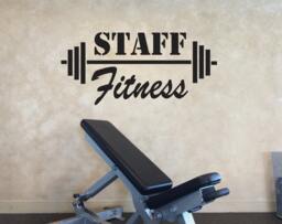 Fitness Wall Decal, Staff Office Gym Decor, Teacher - thumbnail 1