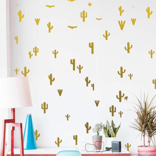 Cactus Wall Decal Set Desert Scene Kids Room Decor - image 1