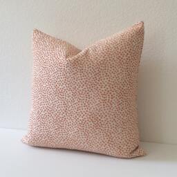 Orange Coral Confetti Polka Dot Decorative Throw Pillow Cover, Double Sided, Cover Only - thumbnail 2
