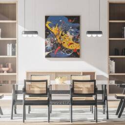 Jackson Pollock Kaleidoscope Splatter Print, Abstract Expressionist Art, Vibrant Home Decor, Modern Neo-Expressionist Artwork For Collectors - thumbnail 3