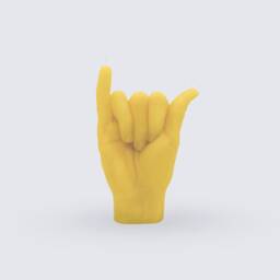 Shaka Hand Sign Candle, Real Hand Size, Shaka Art, Surfer Gifts, Funny Body Candle - thumbnail 4