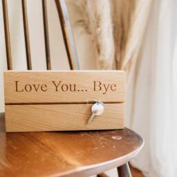 Solid Oak Key Rack Personalised Holder - thumbnail 3