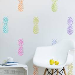 Pineapple Wall Stencil From The Studio. Reusable Large Wall Stencils For Home Decor, Furniture, Art, Diy & Crafts 10557 - thumbnail 3