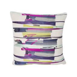 Harlequin - Zeal Old Navy/Aqua Lime Abstract Embroidered Brushstrokes Designer Cushion Cover Luxury Throw Pillow Handmade Home - thumbnail 2