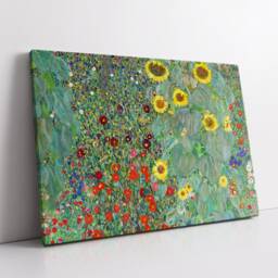 Farm Garden With Sunflowers Gustav Klimt Abstract Oil Painting Wall Art Framed Canvas Poster Print Home Kitchen Office Living Bedroom Decor - thumbnail 2