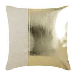 "Decorative Metallic Gold Pillow Sham 24""x24""/26""x26"