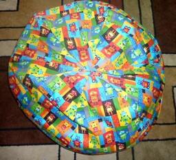 Robot Bean Bag Chair Cover, Blocks, Blue, Yellow, Green, Red, Orange, Multi Color, Shapes, Gears, Robots, Etsy Kids, Gifts Under 75 - thumbnail 2