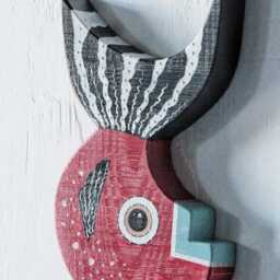 Wooden Fish Wall Art Beach House Decor Coastal Nautical Wood Hanging Rustic Home Handmade - thumbnail 4