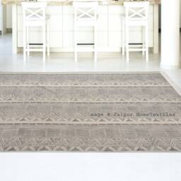 Large - 8x10 Ft Indian Rugs, Cotton Rug, Woven Area Decor Rustic Decorative Bohemian Indian Rugs - thumbnail 2