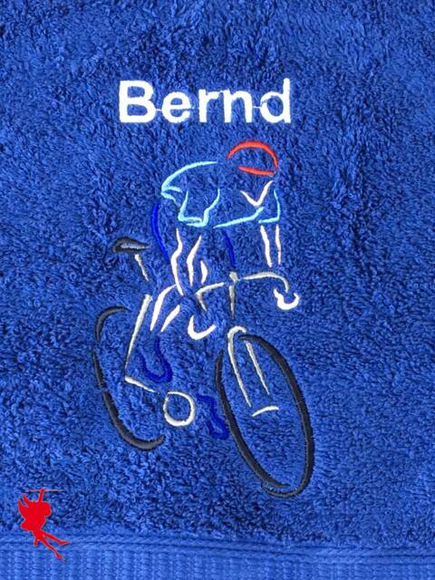 Cycling Personalised Embroidered Towels - image 1