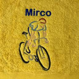 Cycling Personalised Embroidered Towels - thumbnail 2