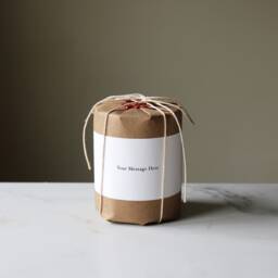 Personalized Gift-Wrap Candle // All Natural Essential Oil