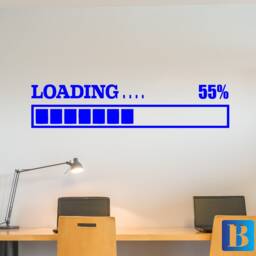 Game Room Loading Bar Percentage Complete Kids/Boys Bedroom Wall Art Vinyl Decal Stickers - thumbnail 2