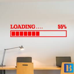 Game Room Loading Bar Percentage Complete Kids/Boys Bedroom Wall Art Vinyl Decal Stickers - thumbnail 3